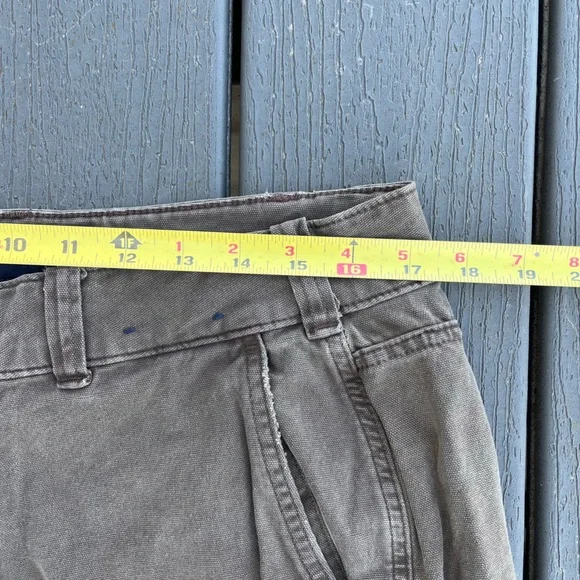 Abercrombie & Fitch Jeans Men’s 33x29 Brown Carpenter Athletic Loose Y2K - Picture 8 of 9